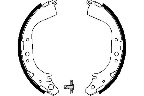 KAVO PARTS Комплект тормозных колодок BS-7412